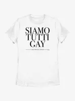 The White Lotus Siamo Tutti Gay Womens T-Shirt