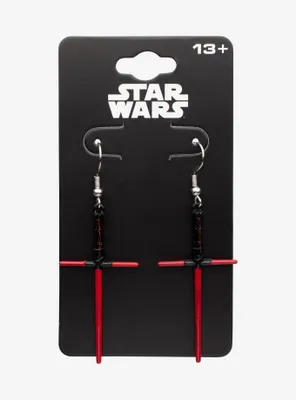 Star Wars Kylo Ren Lightsaber Drop Earrings