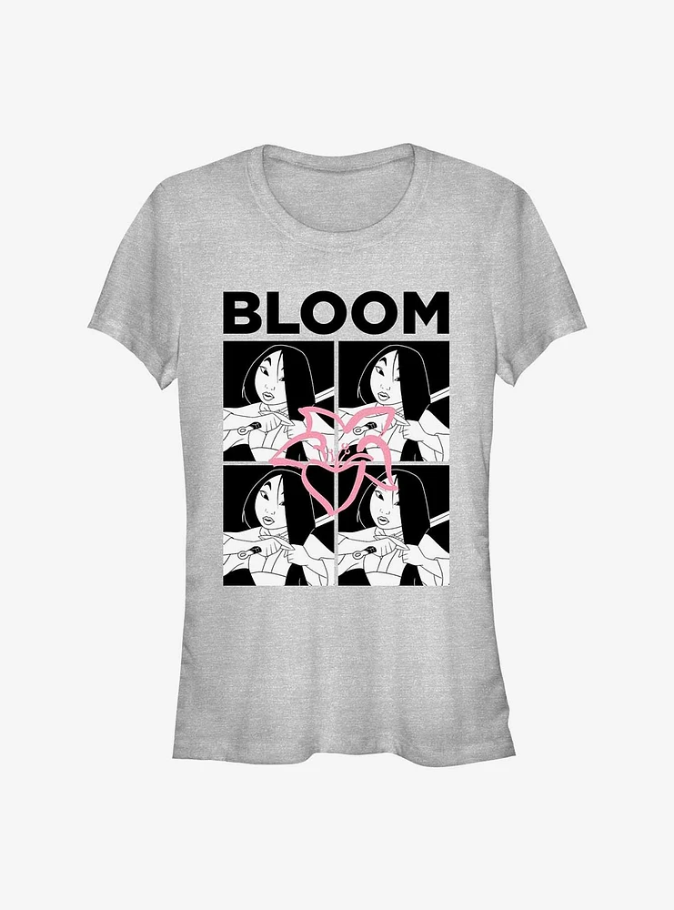 Disney Mulan Bloom Grid Girls T-Shirt