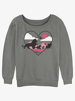 Disney The Lion King Love From Savanna Girls Slouchy Sweatshirt