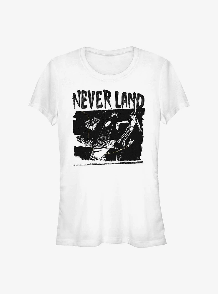 Disney Tinker Bell Never Land Grunge Girls T-Shirt