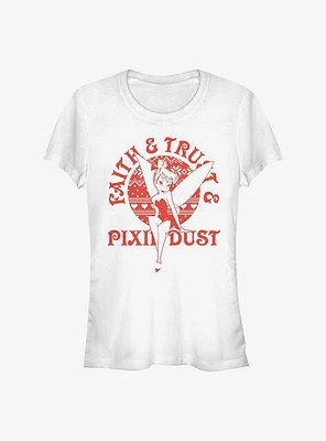 Disney Tinker Bell Faith Trust Pixie Dust Girls T-Shirt