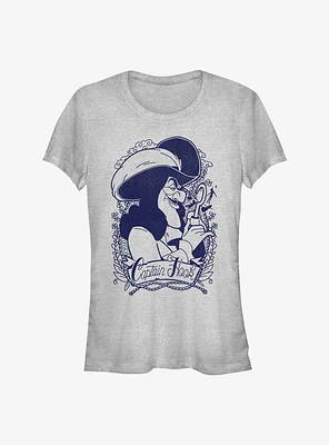 Disney Tinker Bell Captain Hook Portrait Girls T-Shirt