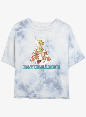 Disney Tinker Bell Day Dreamer Girls Tie-Dye Crop T-Shirt