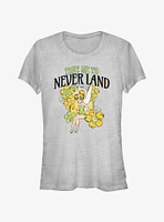 Disney Tinker Bell Tulips Take Me To Never Land Girls T-Shirt