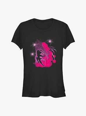 Disney Mulan Fireworks Silhouette Girls T-Shirt