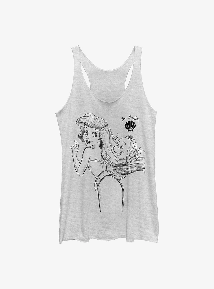 Disney The Little Mermaid Ariel And Flounder Girls Tank