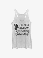 Disney Tinker Bell This Aunt Runs On Faith Trust and Pixie Dust Girls Tank