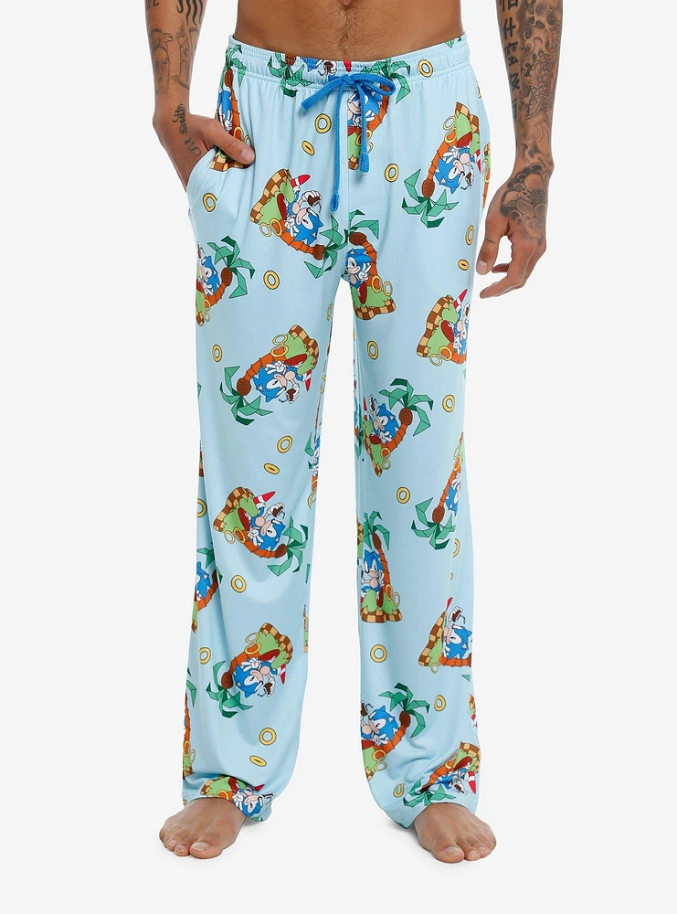 Sonic The Hedgehog Island Time Pajama Pants