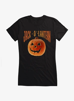 Halloween Jack-O'-Lantern Girls T-Shirt