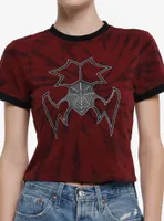 Her Universe Marvel Madame Web Spiderweb Tie-Dye Girls Baby T-Shirt