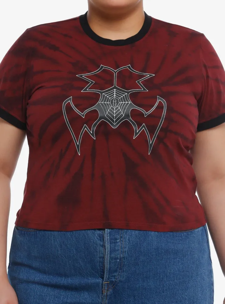 Her Universe Marvel Madame Web Spiderweb Tie-Dye Girls Baby T-Shirt Plus