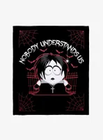 South Park Goth Nobody Understands Us Throw Blanket