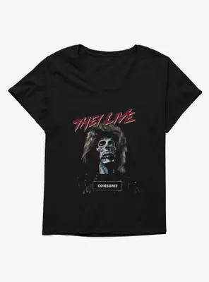 They Live Consume Womens T-Shirt Plus
