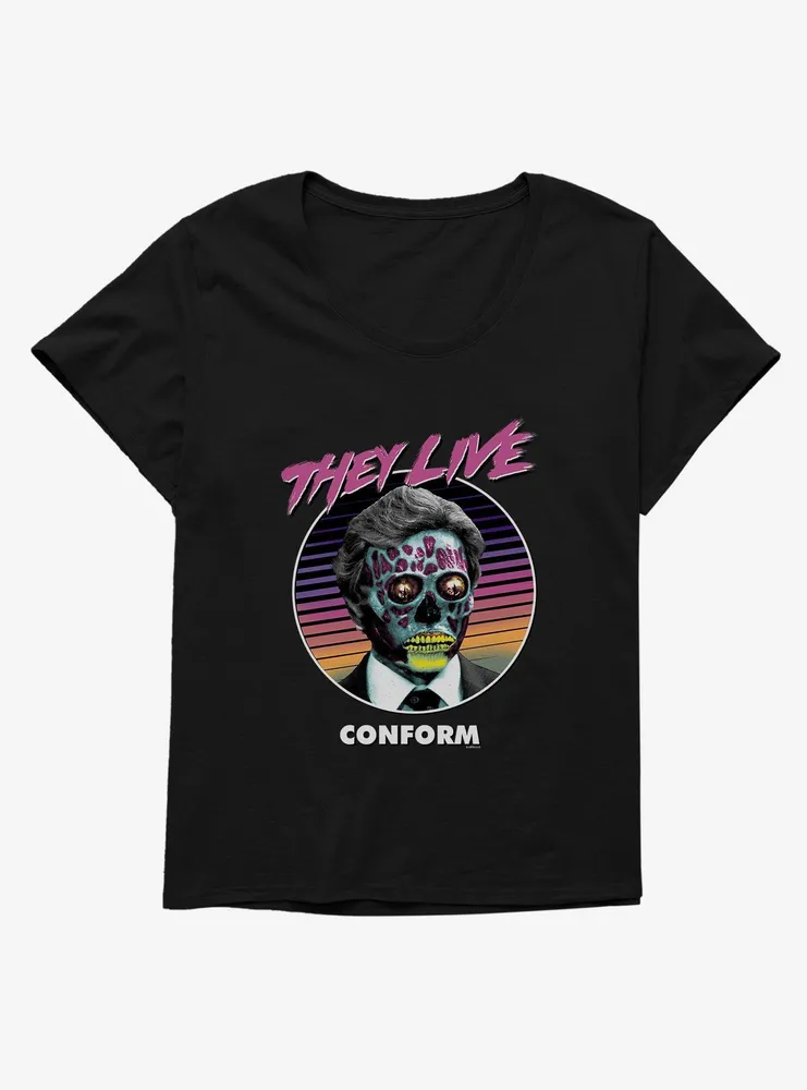 They Live Conform Womens T-Shirt Plus