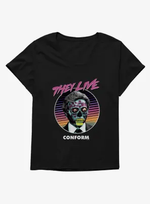 They Live Conform Womens T-Shirt Plus