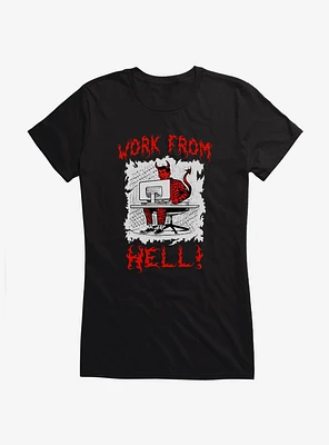 Hot Topic Work From Hell Girls T-Shirt