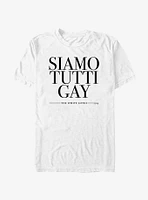 White Lotus Siamo Tutti Gay T-Shirt