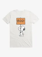 Peanuts Snoopy Boo Sign T-Shirt