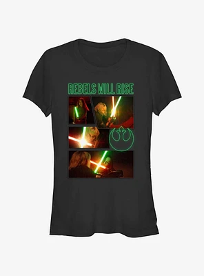 Star Wars Ahsoka Rebels WIll Rise Showdown Girls T-Shirt