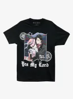 Black Butler Yes My Lord Boyfriend Fit Girls T-Shirt