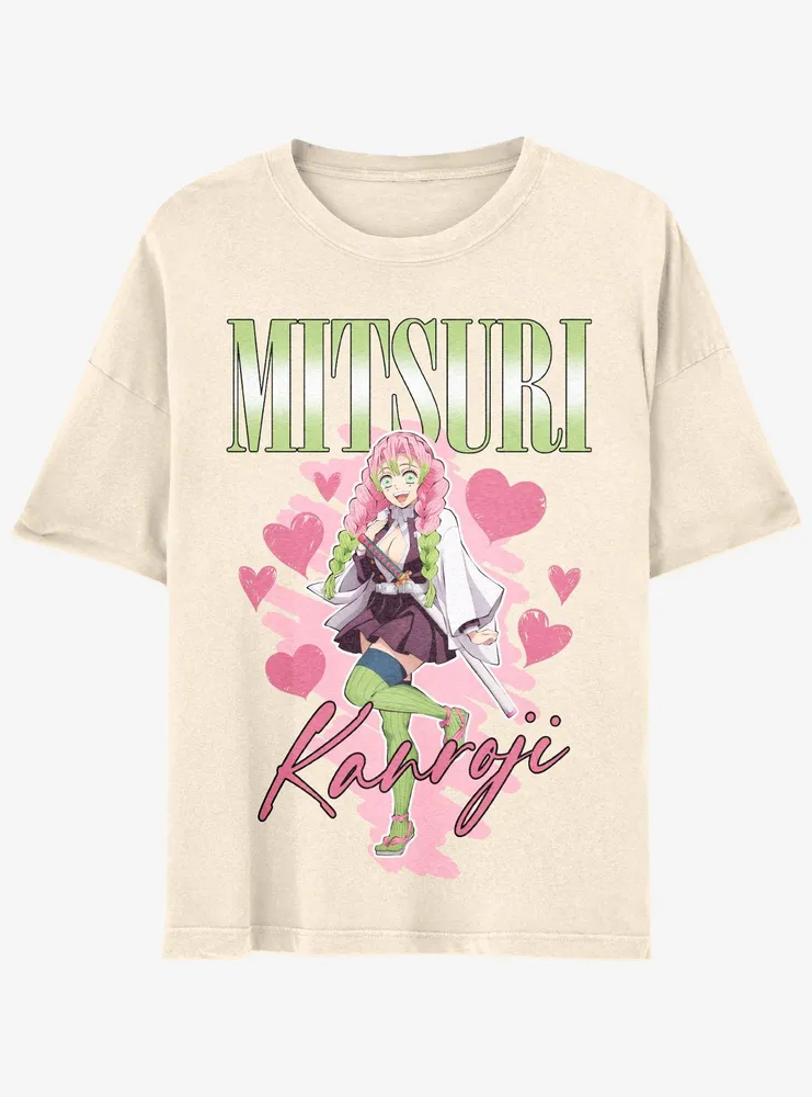 Demon Slayer: Kimentsu No Yaiba Mitsuri Boyfriend Fit Girls T-Shirt