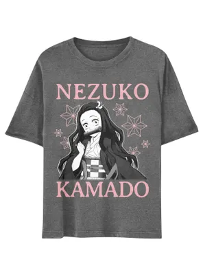 Demon Slayer: Kimetsu No Yaiba Nezuko Boyfriend Fit Girls T-Shirt