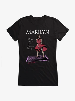 Marilyn Monroe Glamorous Red Dress Girls T-Shirt