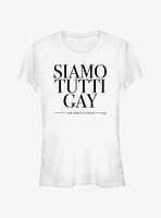 White Lotus Siamo Tutti Gay Girls T-Shirt