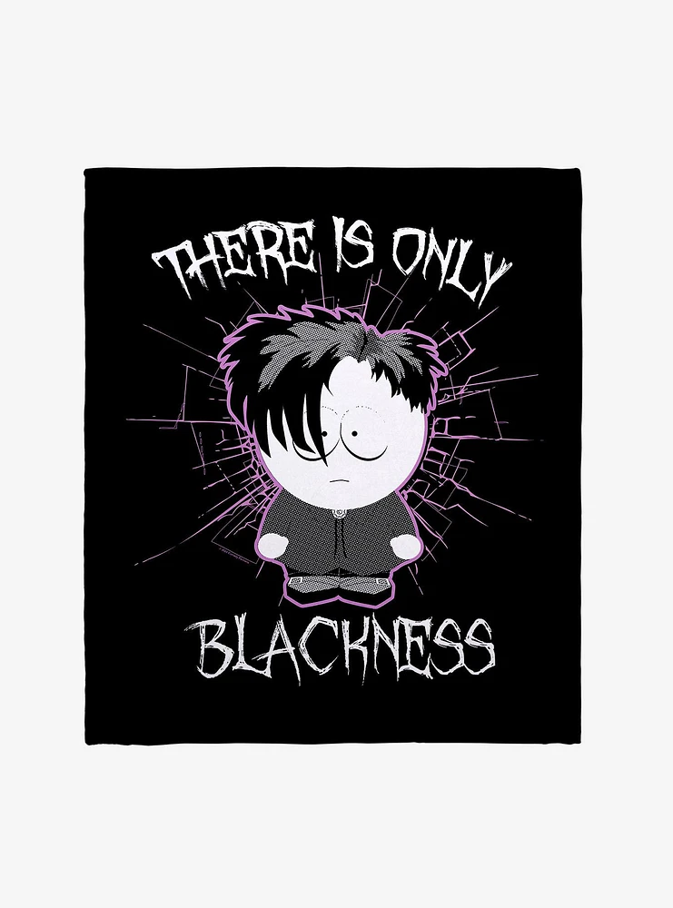 South Park Goth There Is Only Blackness Throw Blanket