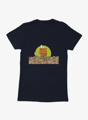 Peanuts Pumpkin Patch Snoopy House Womens T-Shirt