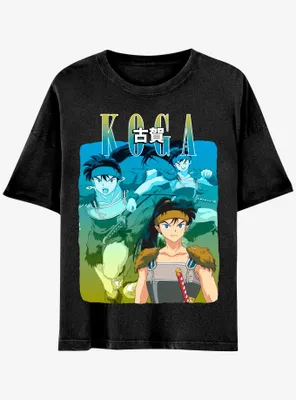 InuYasha Koga Collage Boyfriend Fit Girls T-Shirt
