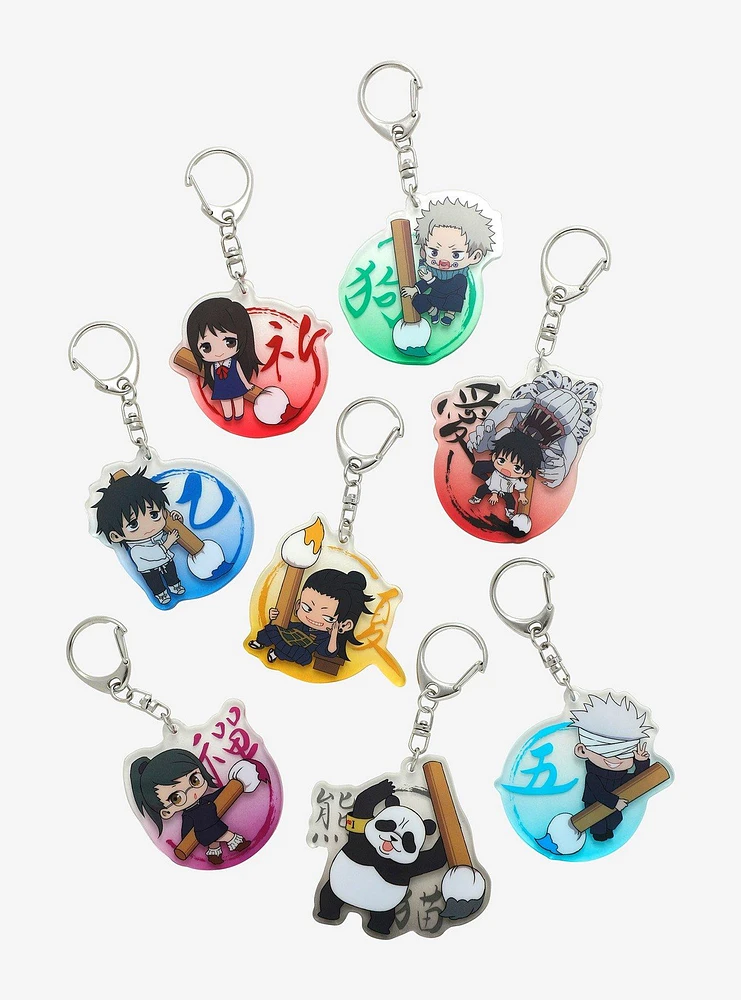 Jujutsu Kaisen Paintbrush Characters Blind Box Keychain