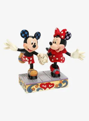 Disney Traditions Mickey & Minnie Roller Skating Figure
