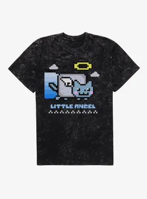 Nyan Cat Little Angel Mineral Wash T-Shirt