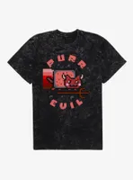 Nyan Cat Purr Evil Mineral Wash T-Shirt