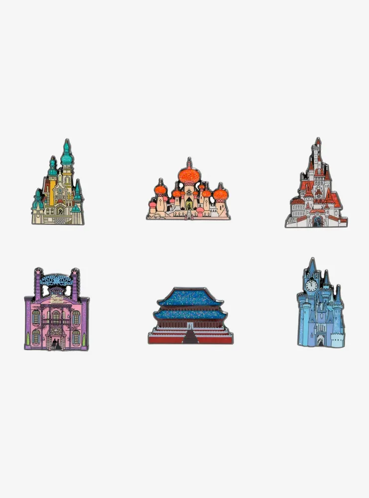 Loungefly Disney Princess Castle Silhouette Blind Box Enamel Pin