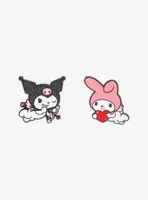 Loungefly My Melody & Kuromi Cupid Glitter Enamel Pin Set