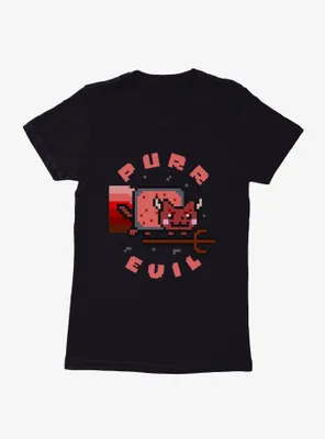 Nyan Cat Purr Evil Womens T-Shirt