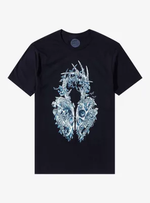 Deer Skull Lichen T-Shirt By Kate O'Hara