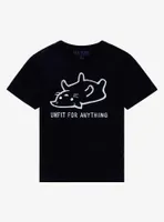 Unfit For Anything Cat T-Shirt By Foxshiver