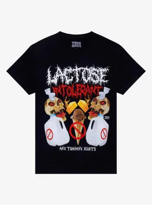 Teen Hearts Lactose Intolerant Skulls T-Shirt