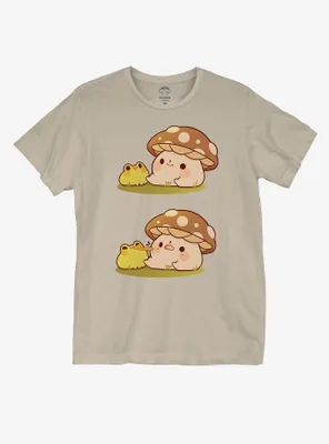 Mushroom Frog Kisses T-Shirt By Rhinlin
