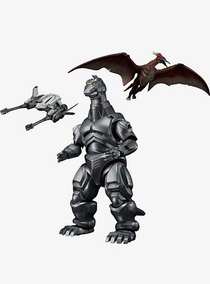 Bandai Spirits Godzilla vs. Mechagodzilla II S.H.MonsterArts Mechagodzilla, Garuda and Fire Rodan Figure Set (Makuhari Decisive Battle Ver.)