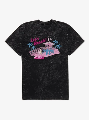 Barbie The Movie Lets Beach Mineral Wash T-Shirt