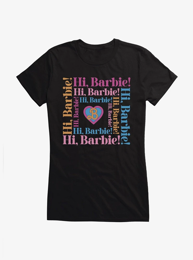 Barbie The Movie Hi Square Girls T-Shirt