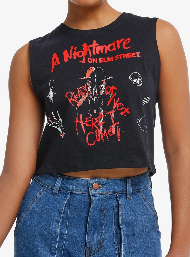 A Nightmare Of Elm Street Freddy Girls Muscle Tank Top