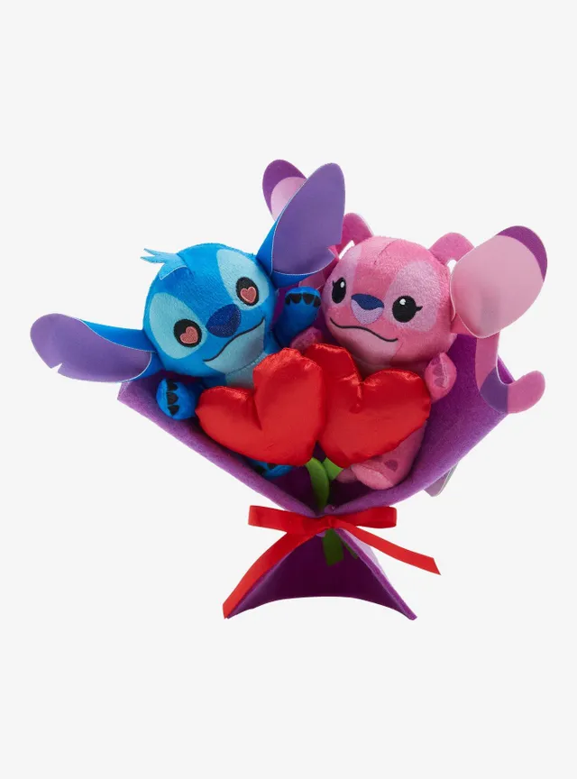 Boxlunch Disney Lilo & Stitch Angel and Stitch Valentine's Day Bouquet Plush