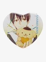 Sanrio Boys Kouta Pompompurin Heart Button