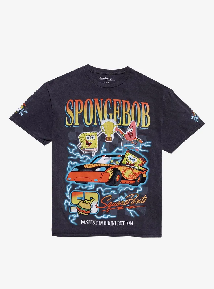 Hot Topic SpongeBob SquarePants Racing Team Boyfriend Fit Girls T-Shirt